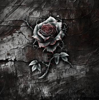 Rose Tattoo - großes Panel - French Terry VORBESTELLUNG